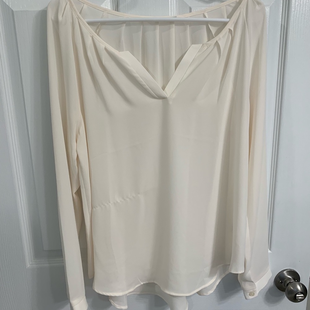 White Ivory long sleeve blouse